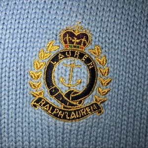 RARE Ralph Lauren crest logo quarter zip